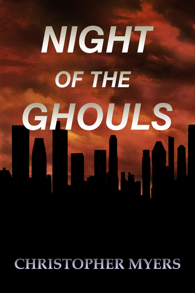 book cover design, horror, thriller, mystery, ghoul, red, apocalypse, zombie, dark