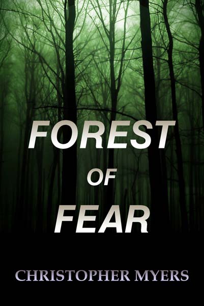 book cover design, horror, thriller, mystery, green, apocalypse, forest, dark