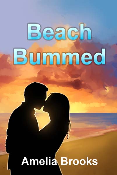 book cover design, romance, contemporary, beach, sun, kiss, silhouette, couple